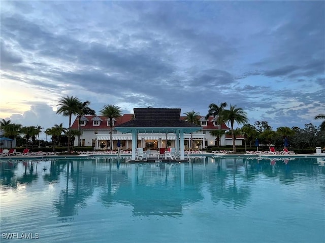 view of pool