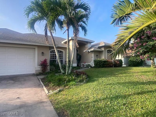 166 SE 16th Ter, Cape Coral, FL 33990 - ranch-style home featuring a garage and a front yard