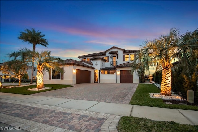 view of mediterranean / spanish house