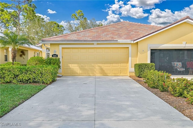 ranch-style house with a garage