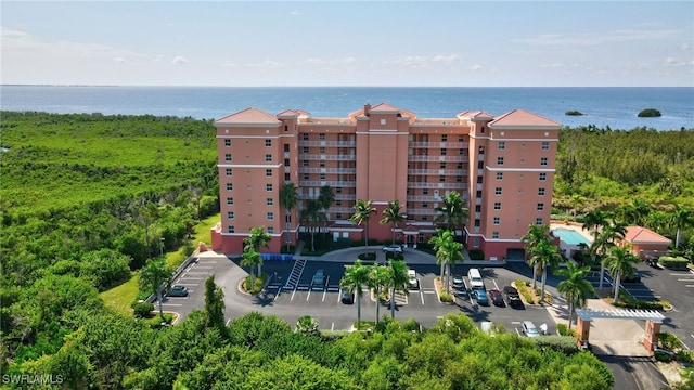 view of property with a water view