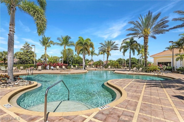 community pool featuring a patio