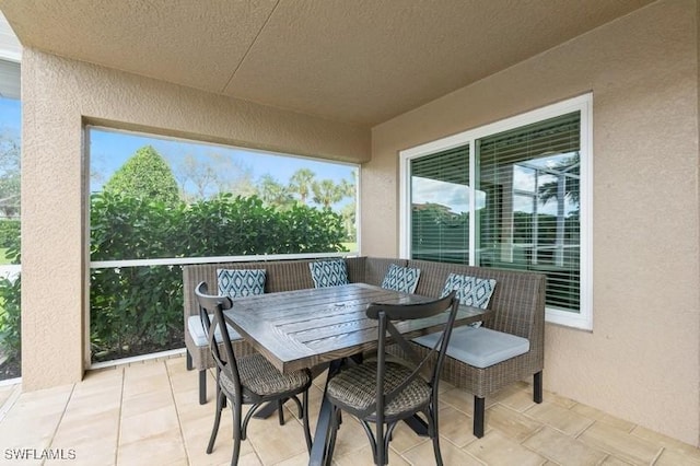 exterior space featuring outdoor dining space