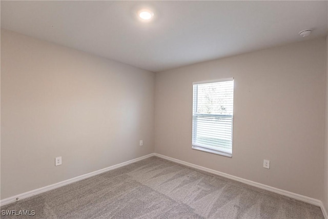 view of carpeted empty room