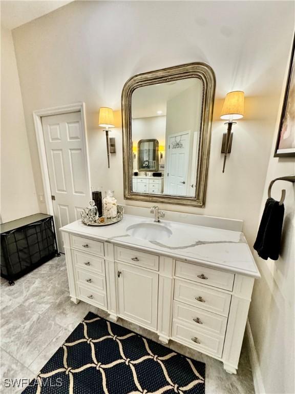 bathroom featuring vanity