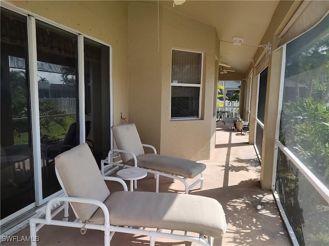 view of sunroom / solarium