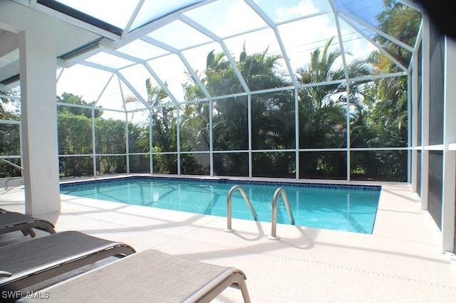 704 107th Ave N, Naples, FL 34108 - outdoor pool with a patio area and a lanai