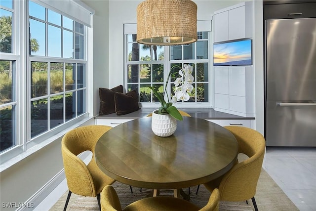 view of dining room