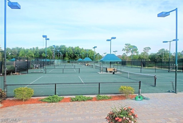 view of sport court