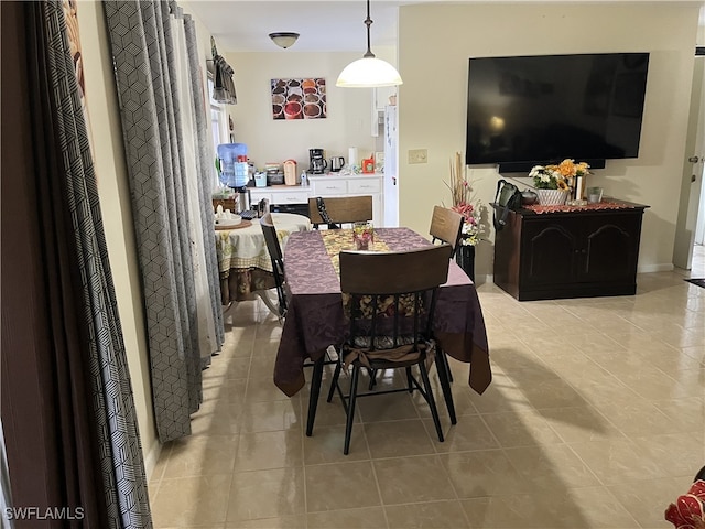 view of tiled dining area