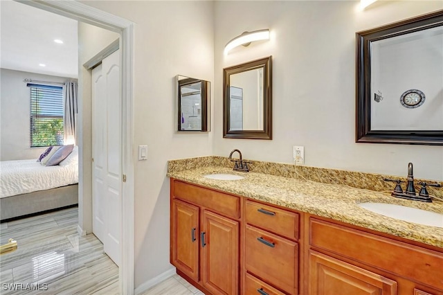 bathroom with vanity