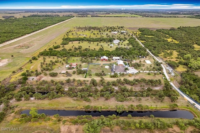7684 County Rd 78, Fort Denaud, FL 33935 - bird's eye view featuring a rural view and a water view
