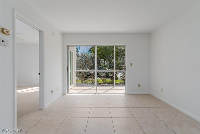 view of tiled empty room