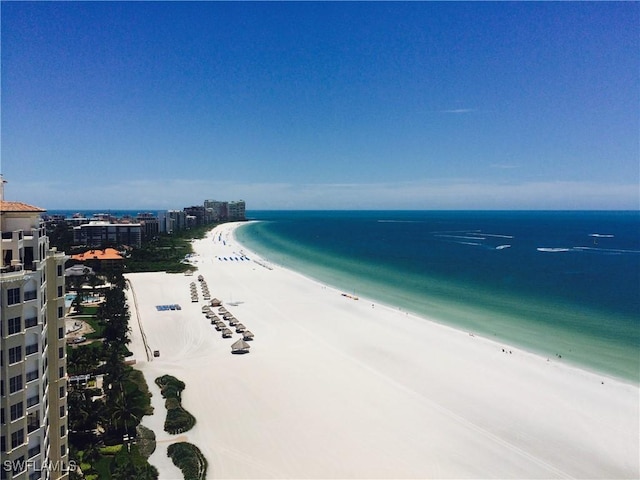 water view with a beach view