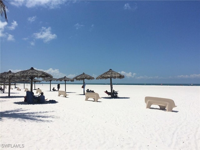 water view featuring a view of the beach