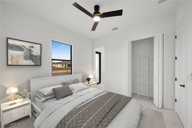 2125 Trafalgar Pkwy, Cape Coral, FL 33991 - bedroom featuring a ceiling fan