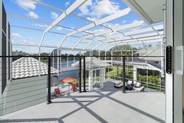 4306 Sanctuary Way, Bonita Springs, FL 34134 - view of car parking with a water view