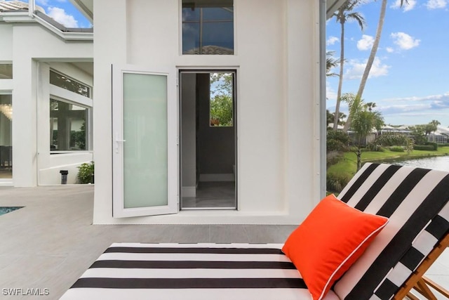 4306 Sanctuary Way, Bonita Springs, FL 34134 - property entrance with stucco siding