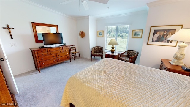 6082 National Blvd Unit 128, Ave Maria, FL 34142 - carpeted bedroom with crown molding and ceiling fan