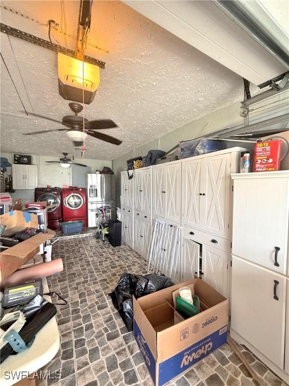 interior space featuring washer / dryer