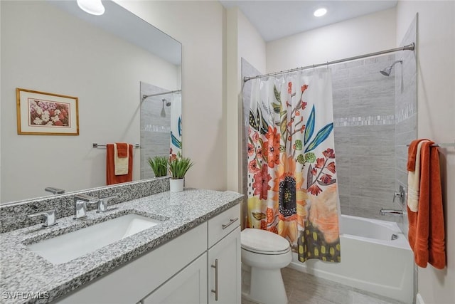 2720 Amaranda Ct, Naples, FL 34114 - full bathroom with vanity, toilet, and shower / bath combo