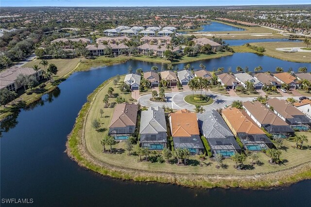 2720 Amaranda Ct, Naples, FL 34114 - bird's eye view featuring a water view