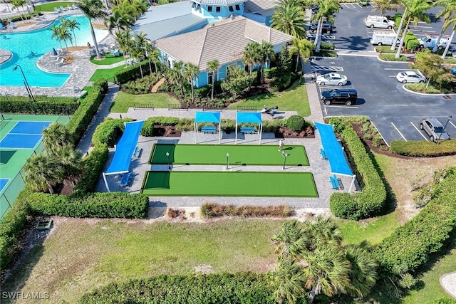2628 Manzilla Ln, Cape Coral, FL 33909 - bird's eye view of a pool area