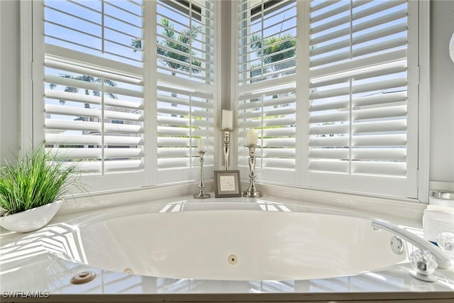 bathroom with a bathtub