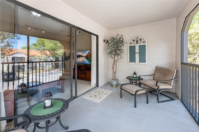 view of sunroom