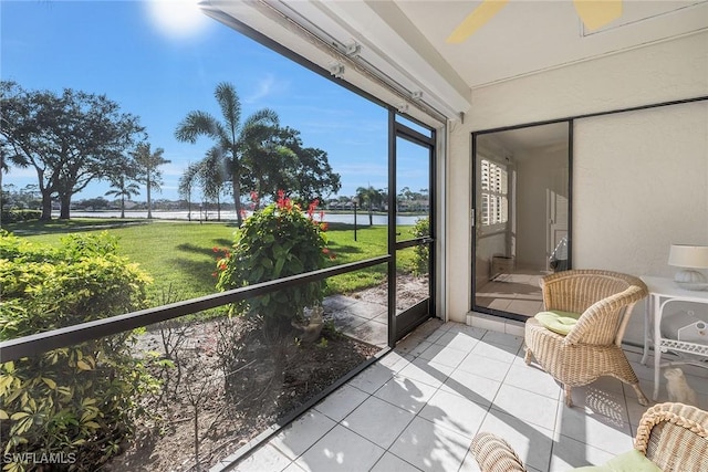 view of sunroom / solarium