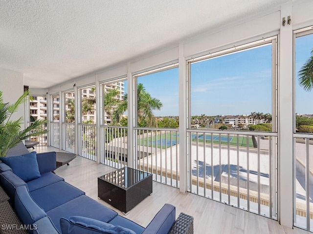 view of sunroom / solarium