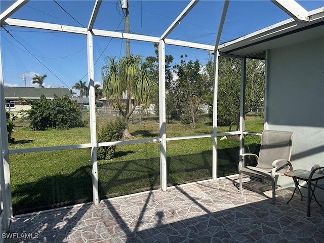 view of sunroom / solarium