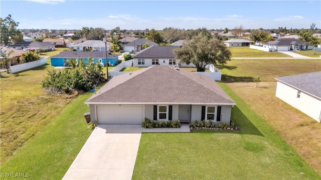 birds eye view of property featuring a residential view