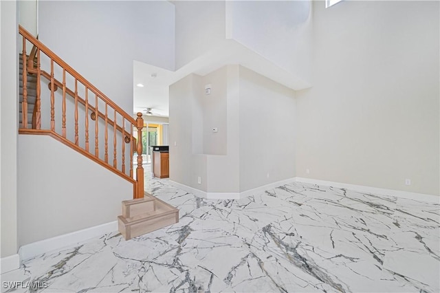 entrance foyer with a high ceiling