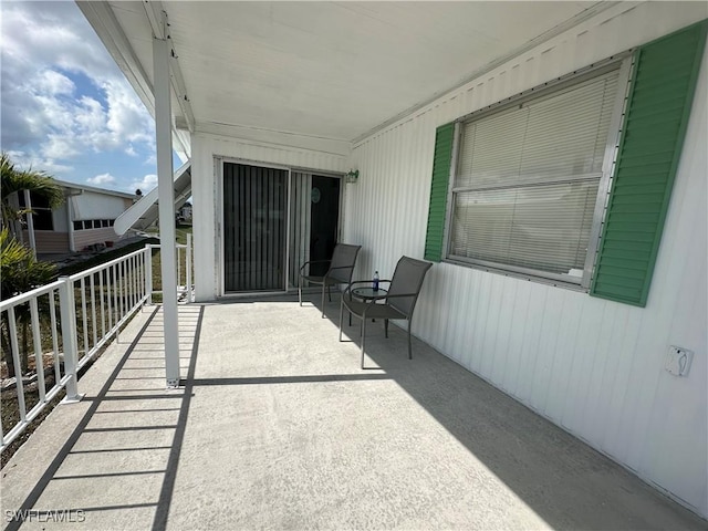 view of balcony