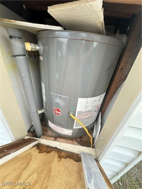 utilities featuring water heater