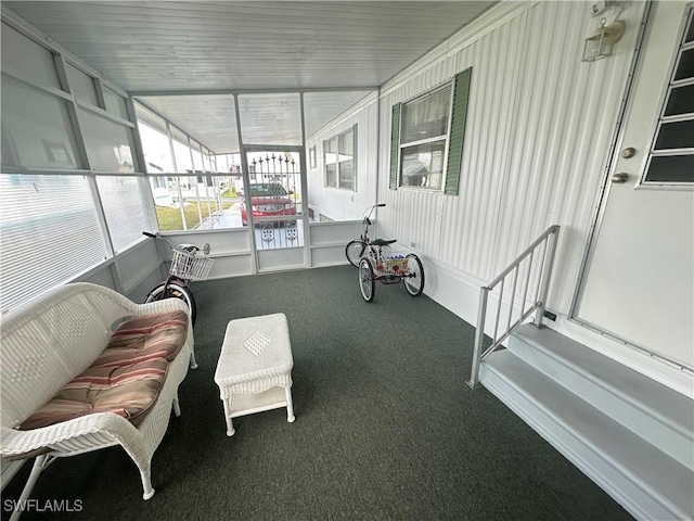 view of sunroom / solarium