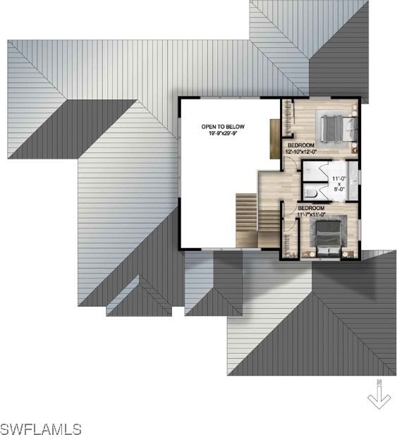 1308 Ridge St, Naples, FL 34103 - view of floor plan / room layout