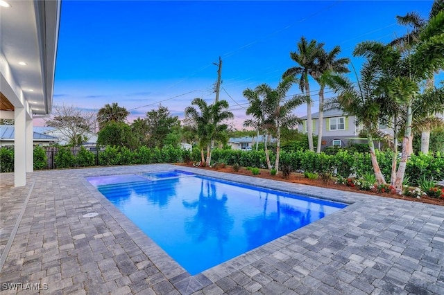 1308 Ridge St, Naples, FL 34103 - view of pool with a patio, a fenced in pool, and fence