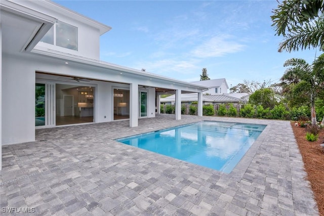 1308 Ridge St, Naples, FL 34103 - view of pool with a fenced in pool and a patio