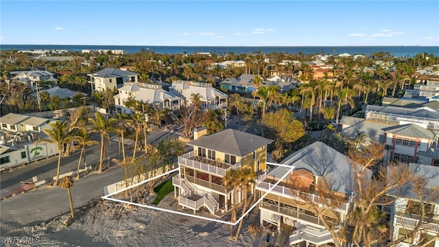 1 Sunset Captiva Ln, Captiva, FL 33924 - aerial view of residential area with a large body of water