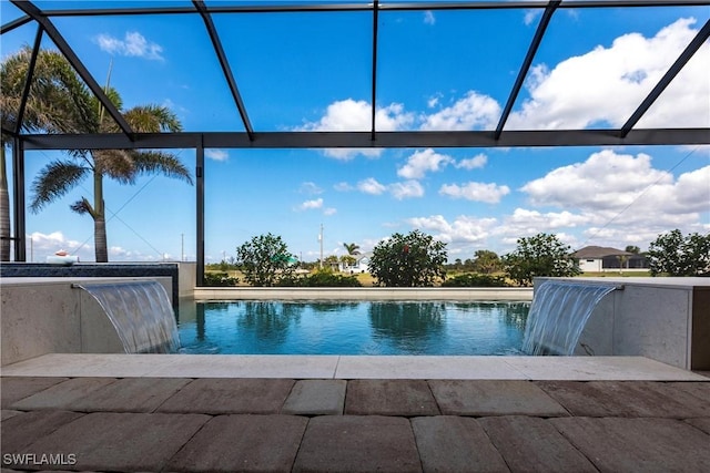17122 Barcrest Ln, Punta Gorda, FL 33955 - pool featuring glass enclosure and a patio