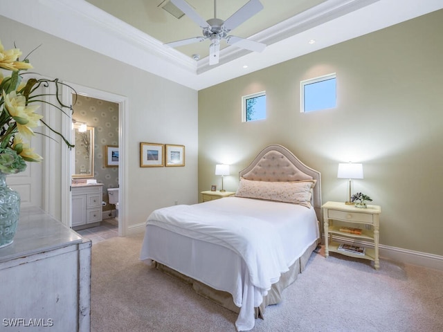 28732 La Caille Dr, Naples, FL 34119 - bedroom with light carpet, baseboards, and visible vents