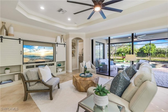 interior space featuring visible vents and a sunroom