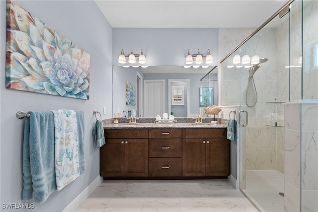 142 SW 35th Ave, Cape Coral, FL 33991 - bathroom with vanity and a shower with shower door