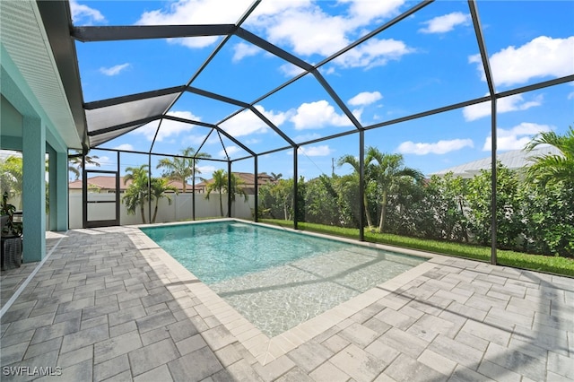142 SW 35th Ave, Cape Coral, FL 33991 - view of pool with a patio area and glass enclosure