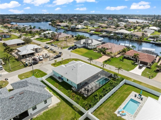 142 SW 35th Ave, Cape Coral, FL 33991 - drone / aerial view with a water view