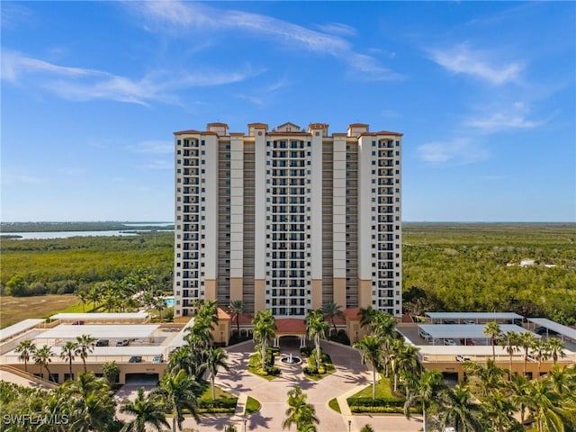 view of property with a water view