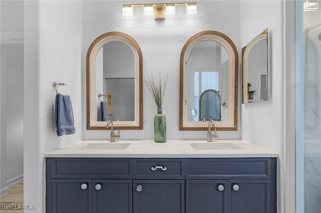 bathroom with vanity