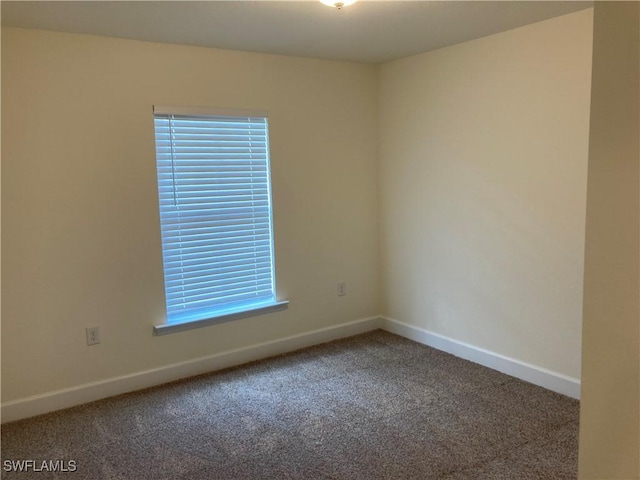 view of carpeted empty room